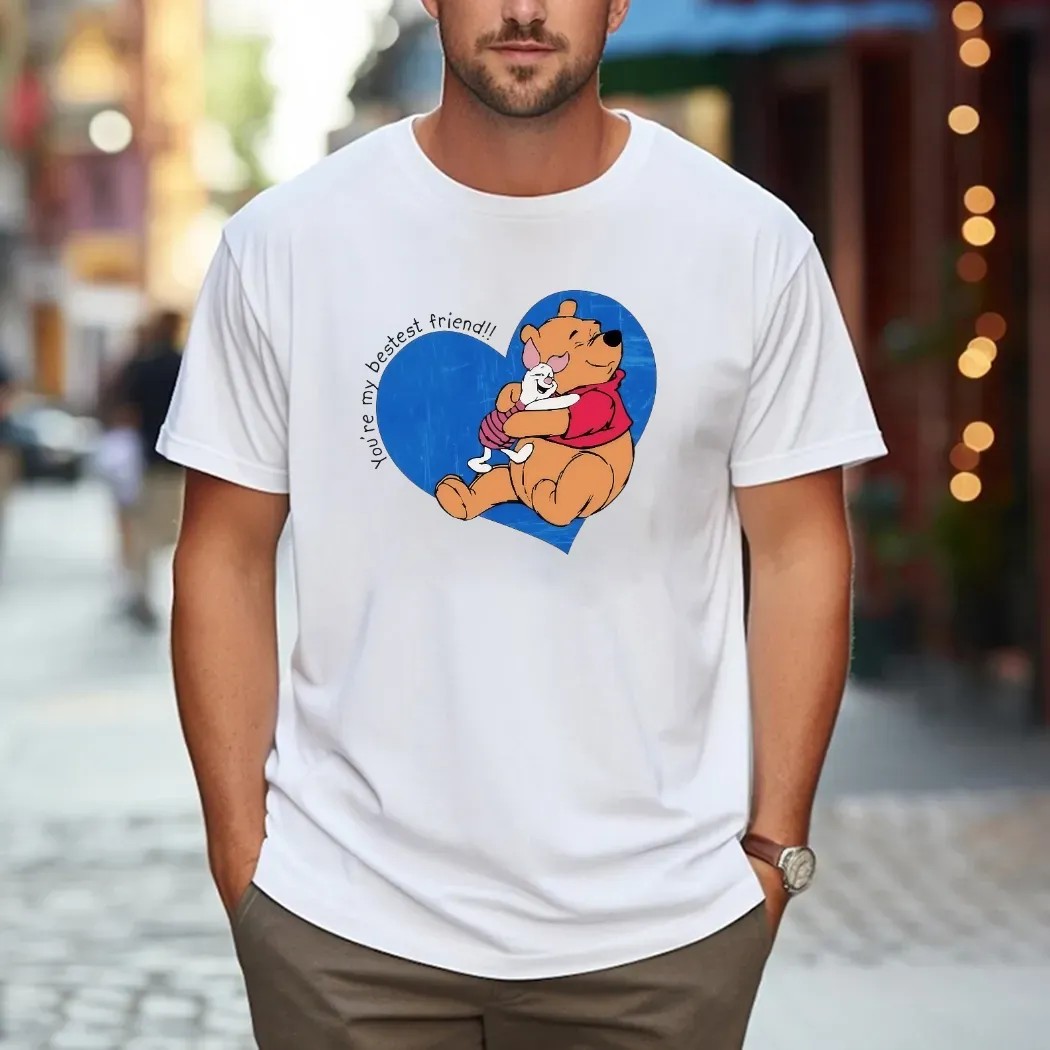 Aaron Judge Wearing Winnie The Pooh Bear And Piglet You're My Bestest Friend Heart T Shirt