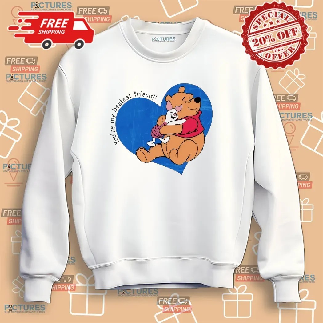 Aaron Judge Wearing Winnie The Pooh Bear And Piglet You're My Bestest Friend Heart T Shirt