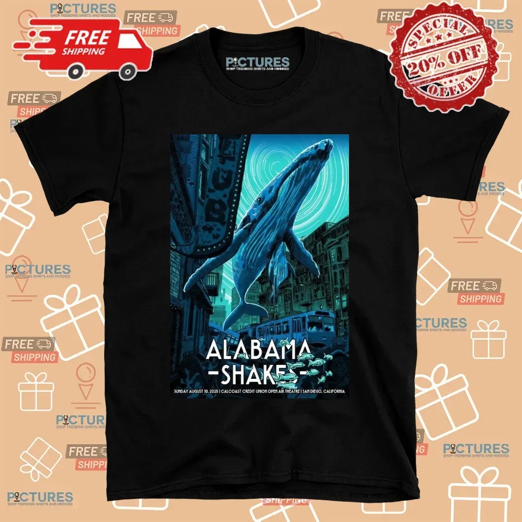 Alabama Shakes August 10 2025 California Concert Poster Print T Shirt