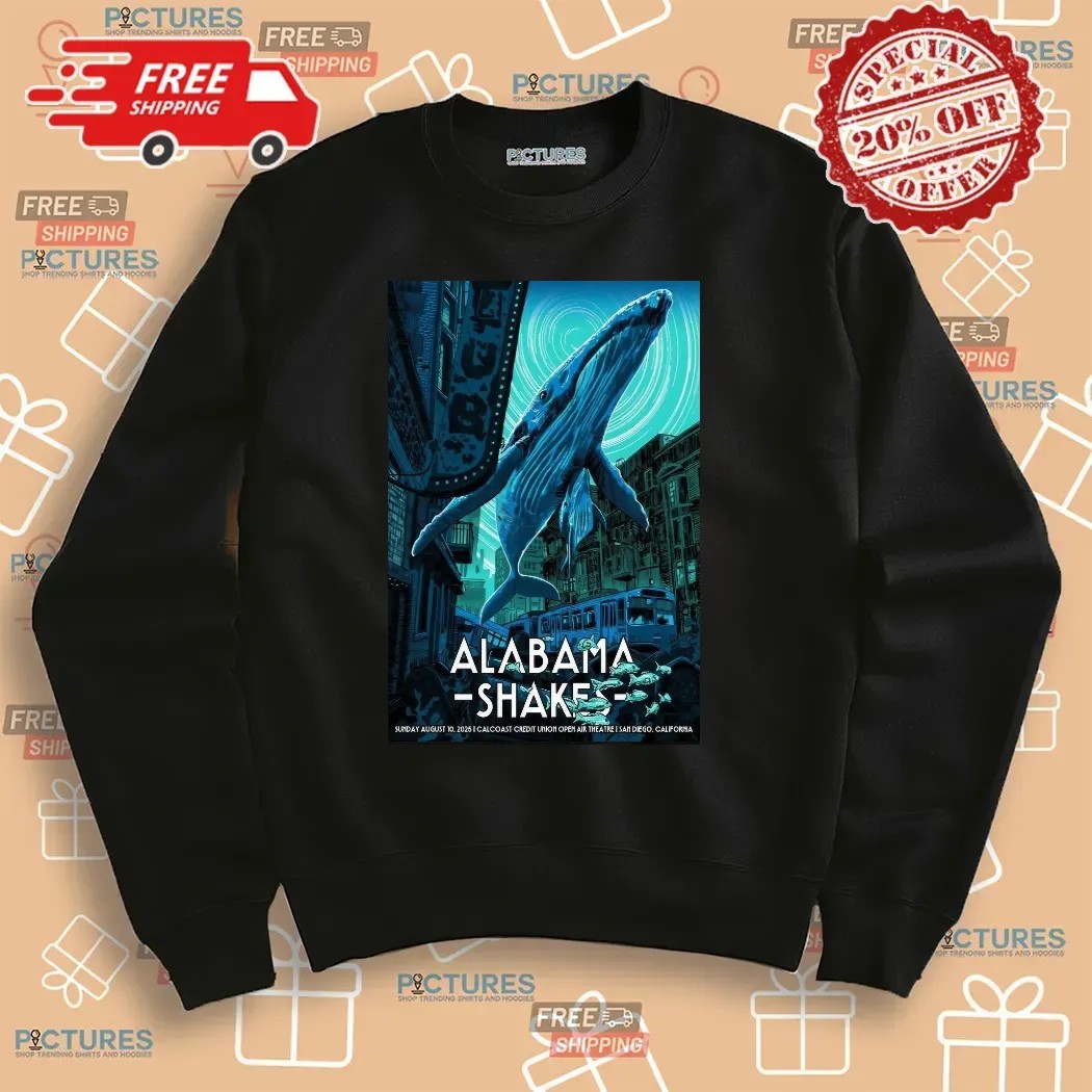 Alabama Shakes August 10 2025 California Concert Poster Print T Shirt