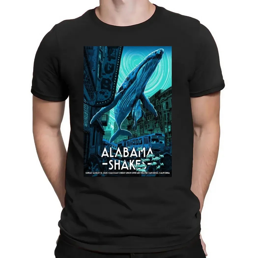 Alabama Shakes August 10 2025 California Concert Poster Print T Shirt