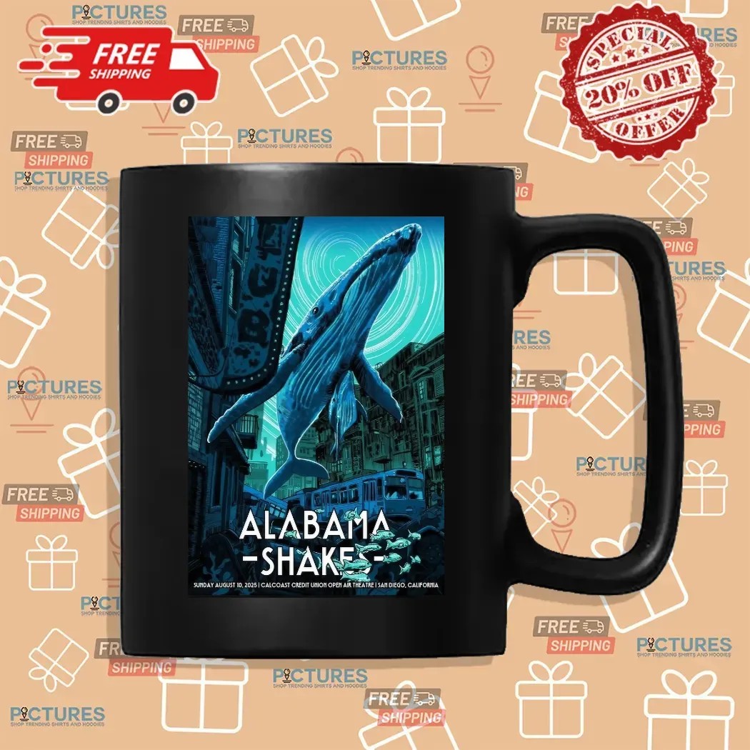 Alabama Shakes August 10 2025 California Concert Poster Print T Shirt