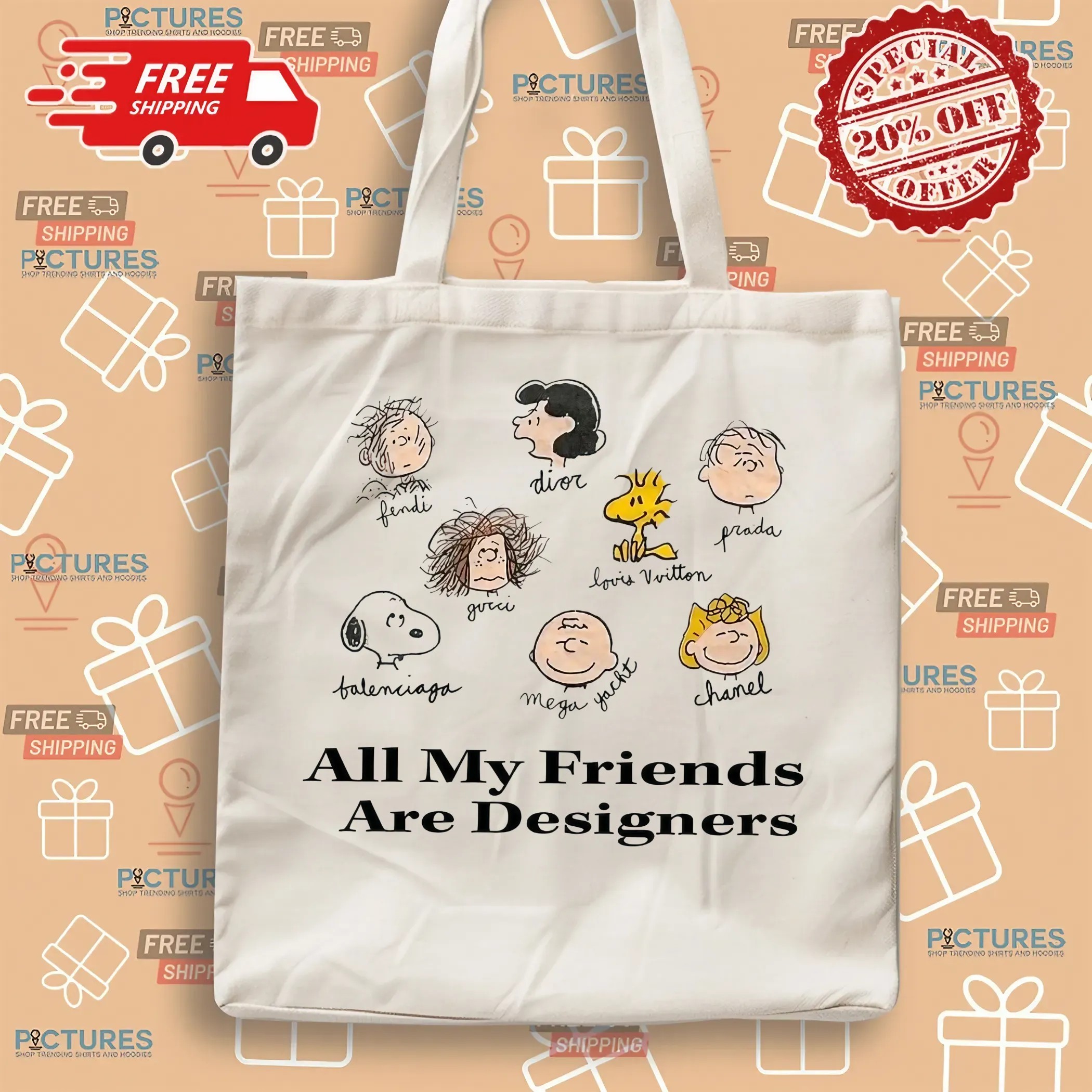 All My Friends Are Designers Snoopy Charlie Brown And Friends T Shirt