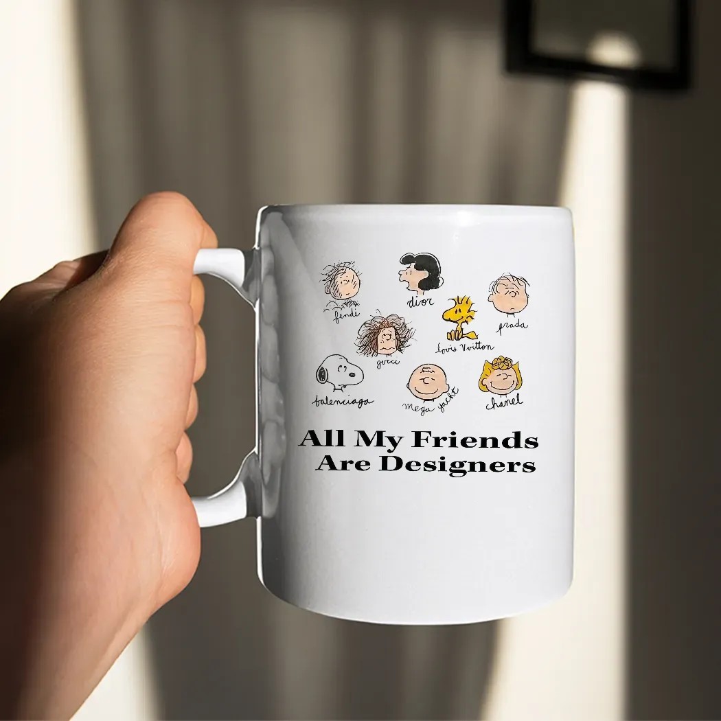 All My Friends Are Designers Snoopy Charlie Brown And Friends T Shirt