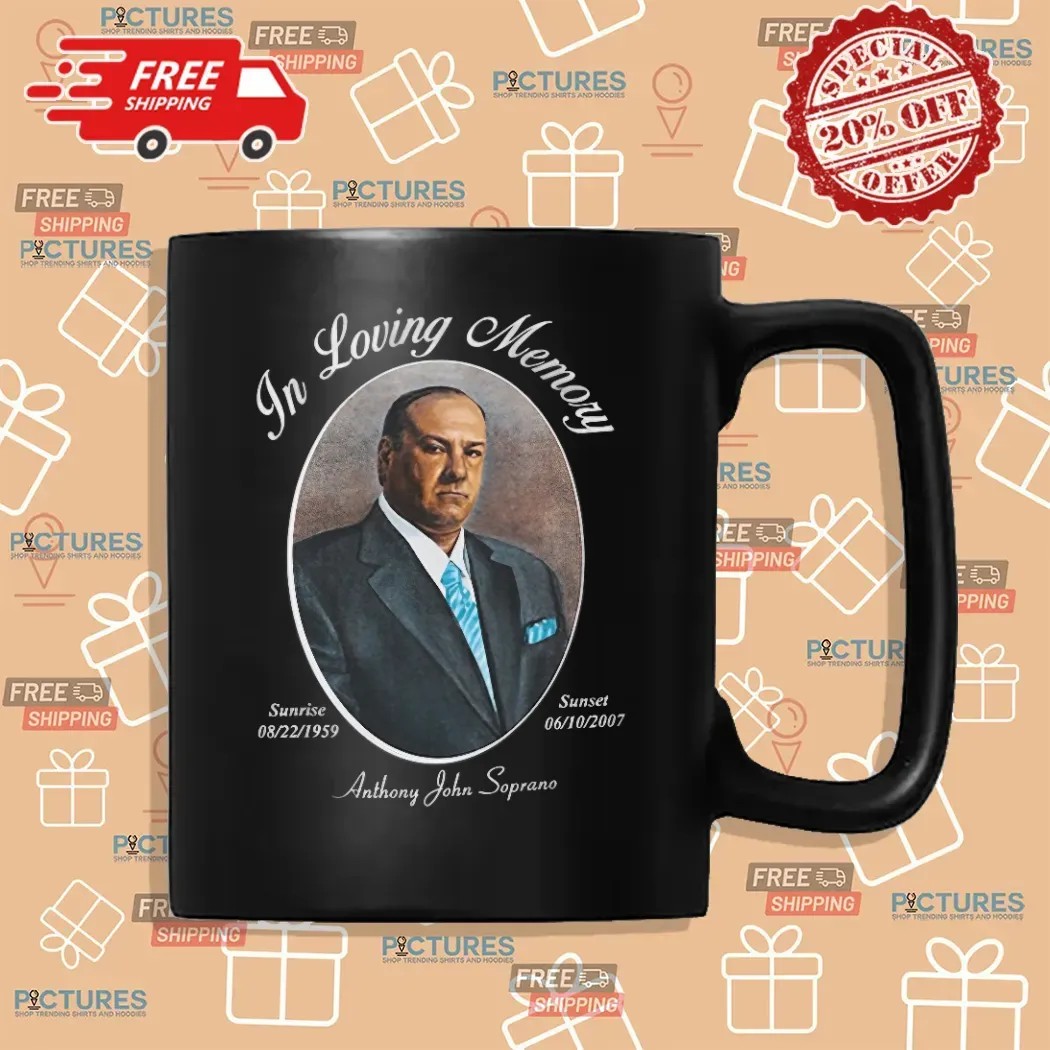 Anthony John Soprano In Loving Memory 1959 2007 T Shirt