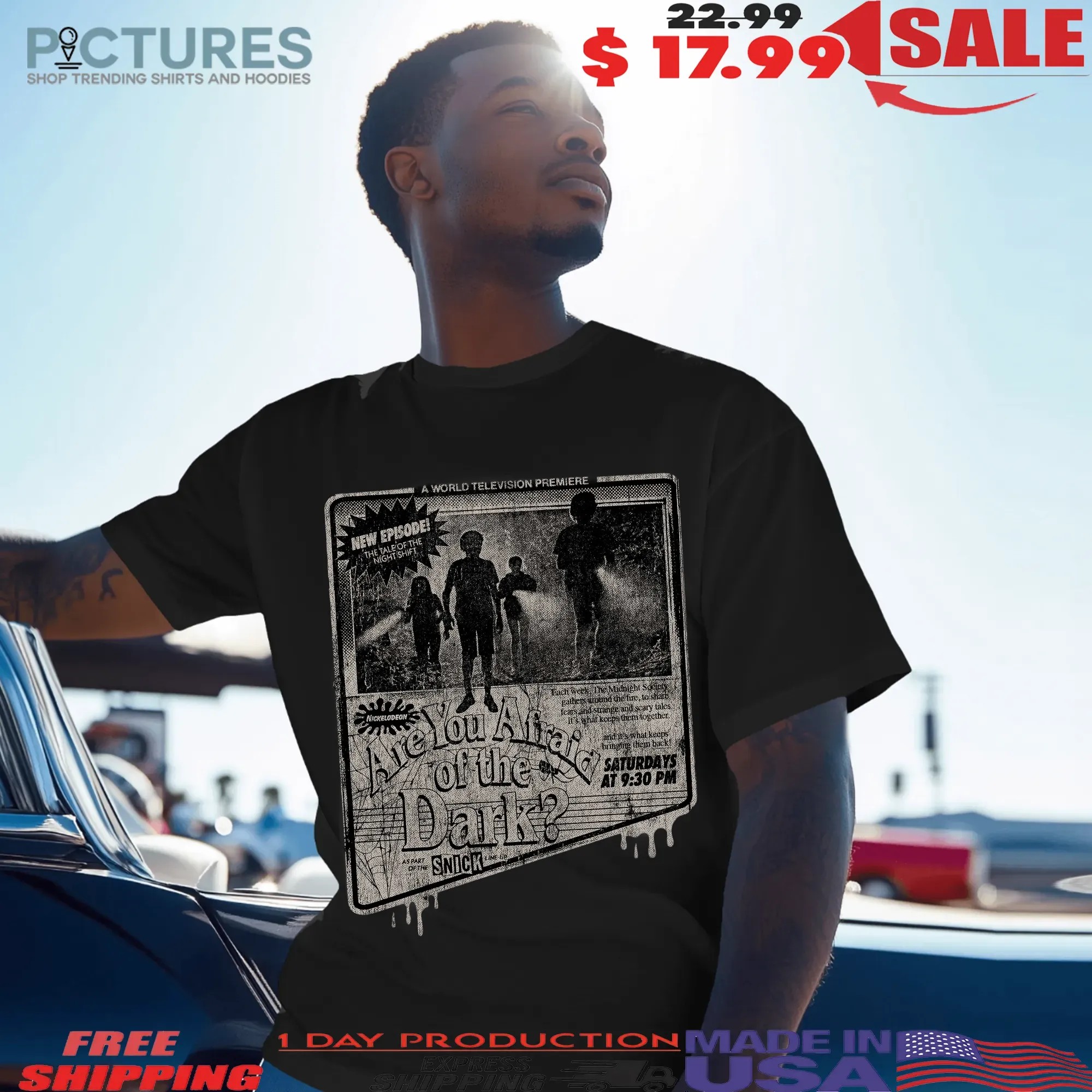 Are You Afraid Of The Dark A World Television Premiere Tv Ad T Shirt Are You Afraid Of The Dark A World Television Premiere Tv Ad T Shirt