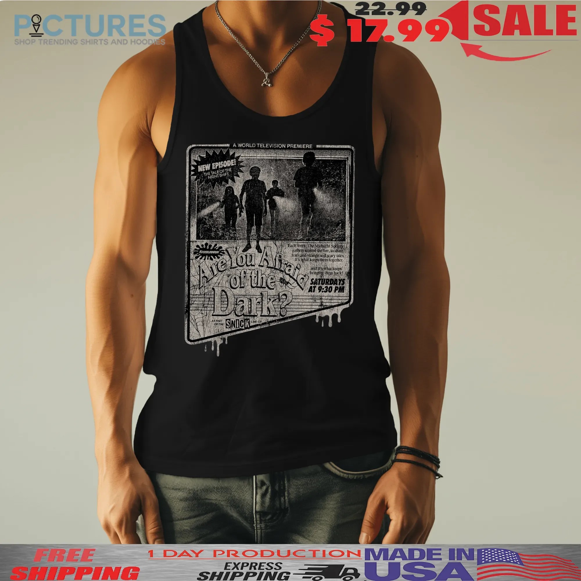 Are You Afraid Of The Dark A World Television Premiere Tv Ad T Shirt Are You Afraid Of The Dark A World Television Premiere Tv Ad T Shirt