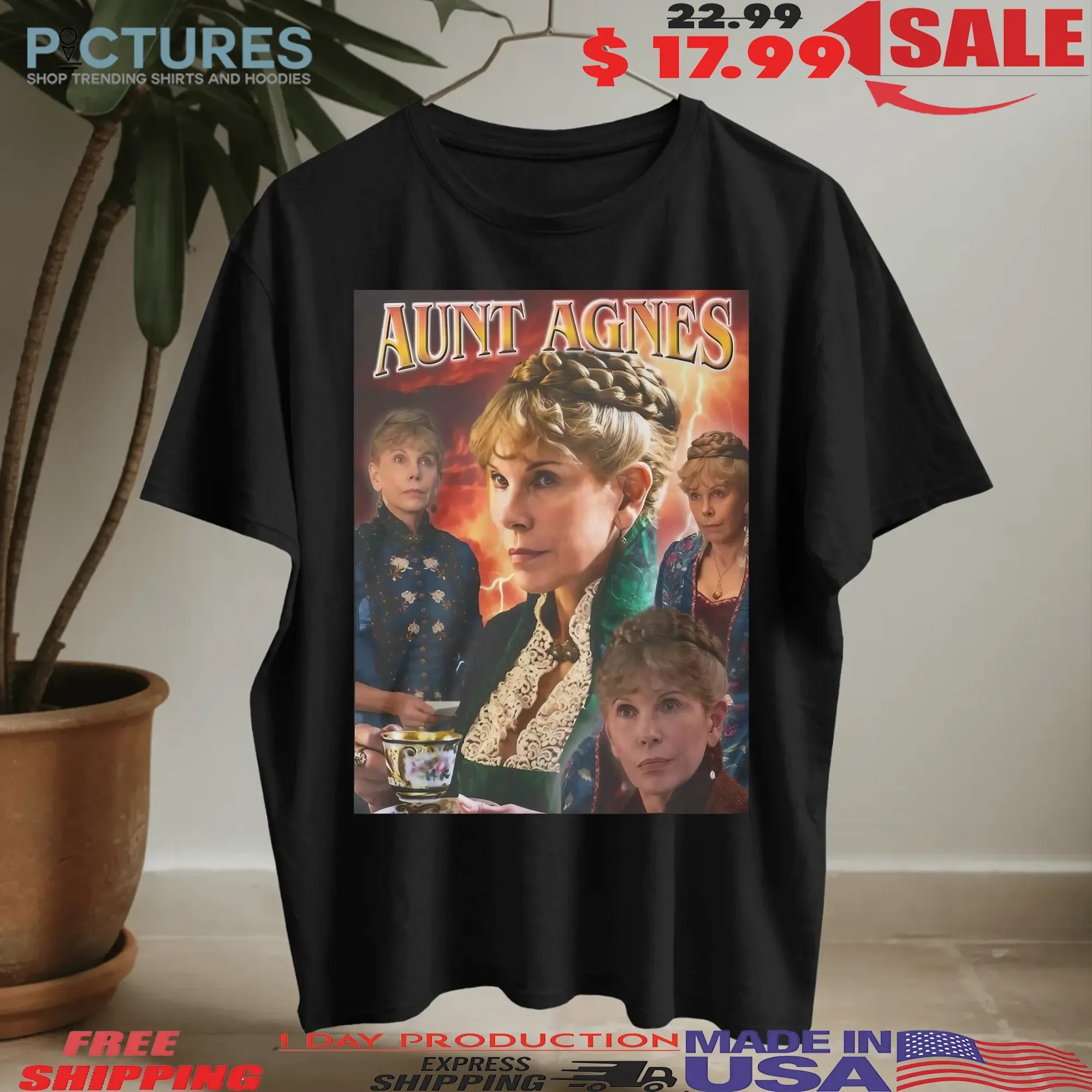 Aunt Agnes van Rhijn HBO series The Gilded Age by Christine Baranski Vintage Bootleg T Shirt