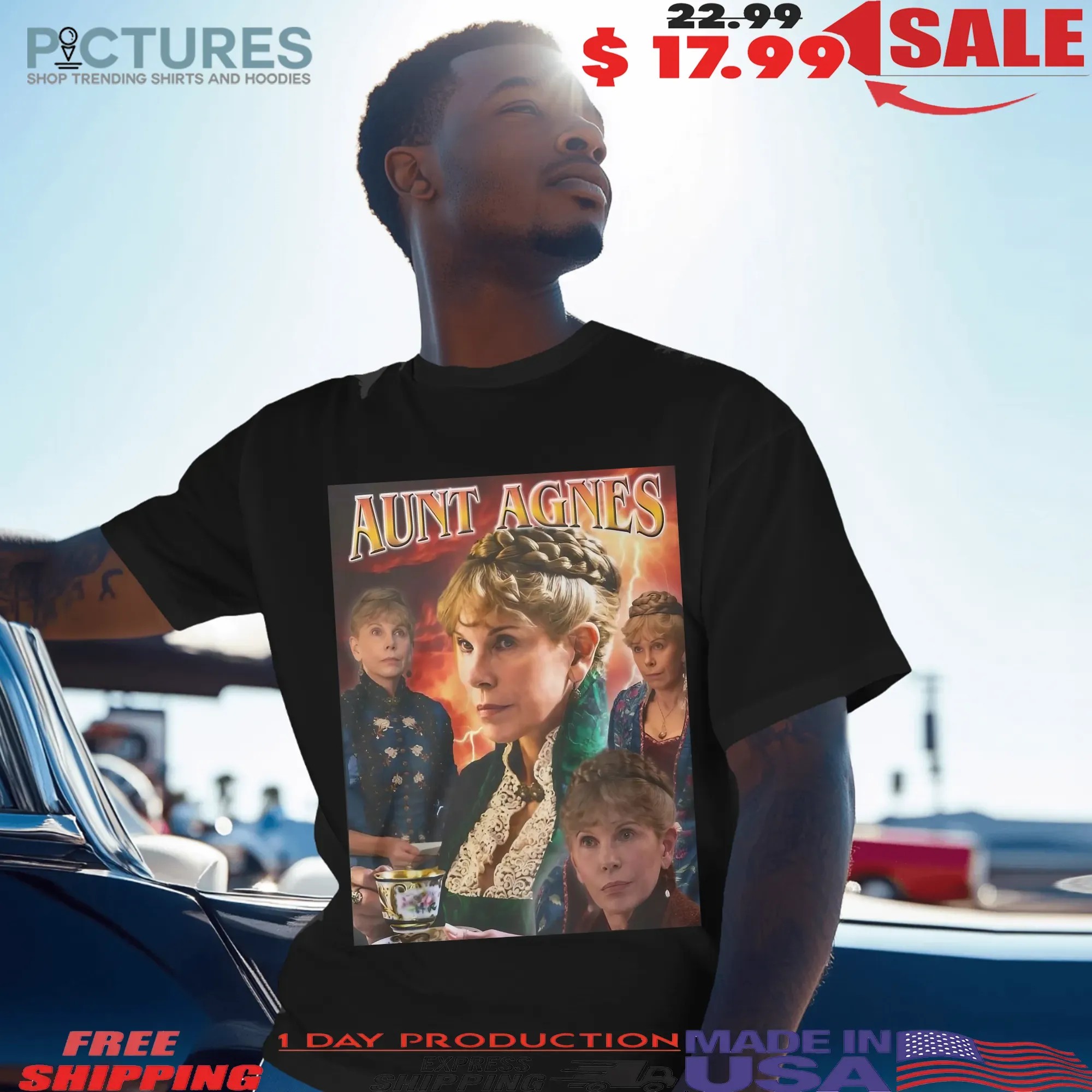 Aunt Agnes van Rhijn HBO series The Gilded Age by Christine Baranski Vintage Bootleg T Shirt