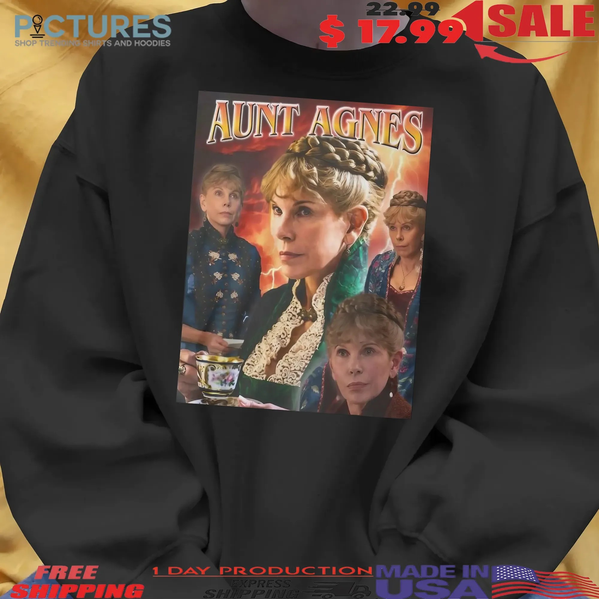 Aunt Agnes van Rhijn HBO series The Gilded Age by Christine Baranski Vintage Bootleg T Shirt