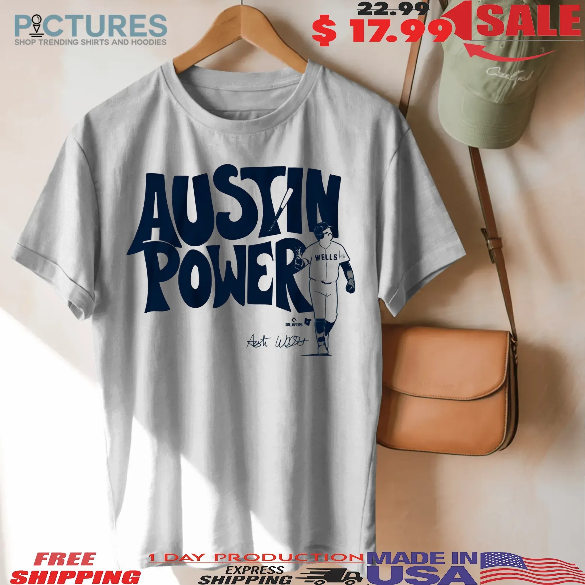 Austin Wells Austin Power Signature T Shirt