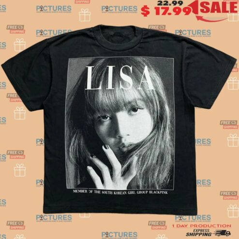 Axl Rose Band Guns N' Roses Wearing Lisa Member Of The South Korean Girl Group Blackpink T Shirt