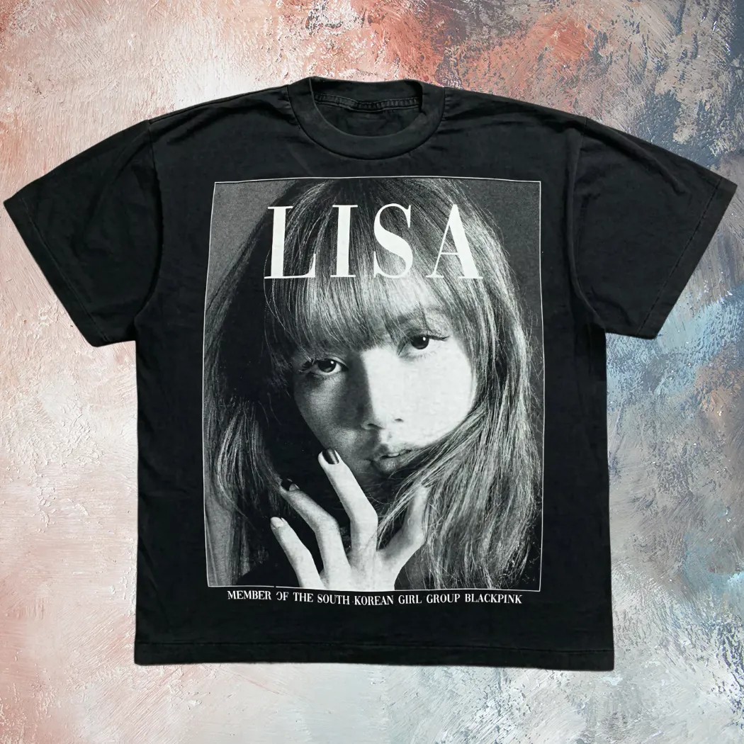 Axl Rose Band Guns N' Roses Wearing Lisa Member Of The South Korean Girl Group Blackpink T Shirt