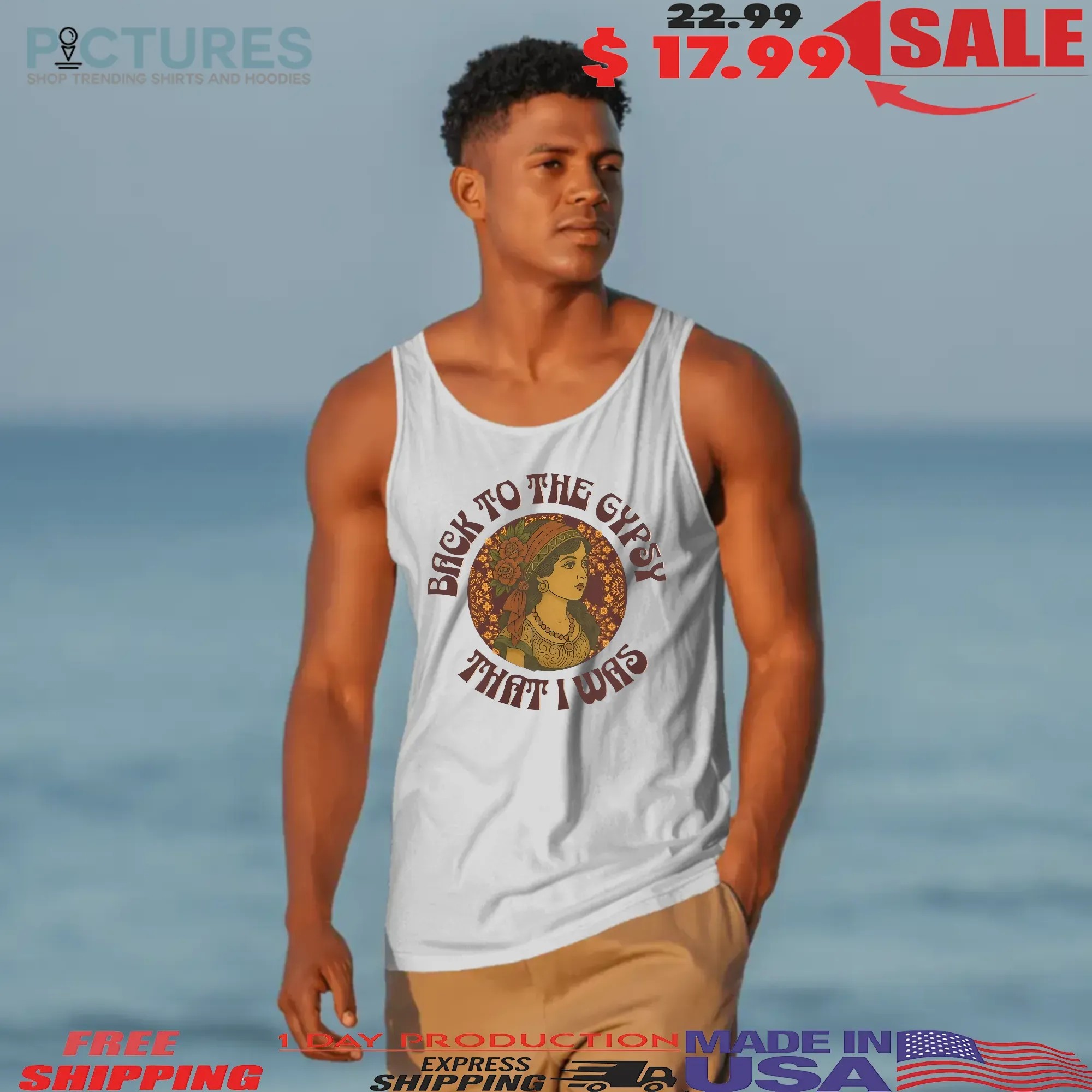 Back To The Gypsy That I Was Lyrics Vintage Boho T Shirt