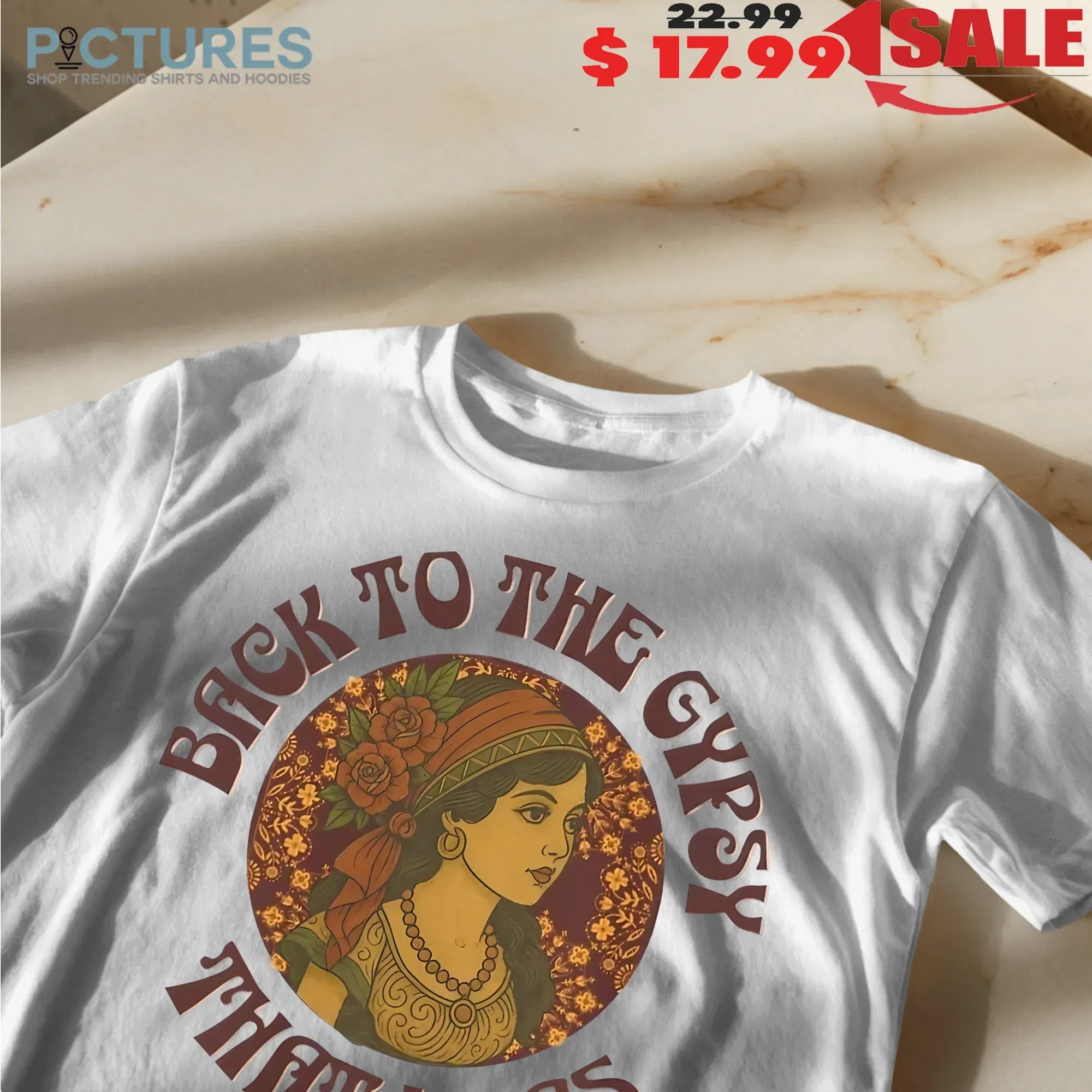 Back To The Gypsy That I Was Lyrics Vintage Boho T Shirt