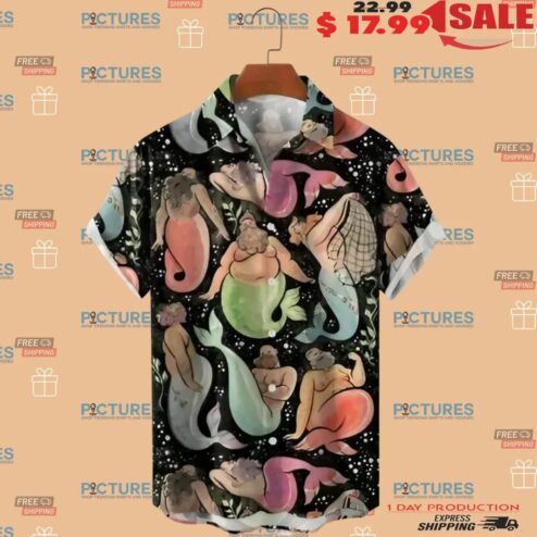 Beard And Barnacles Mermaid 3D All Over Print Shirt