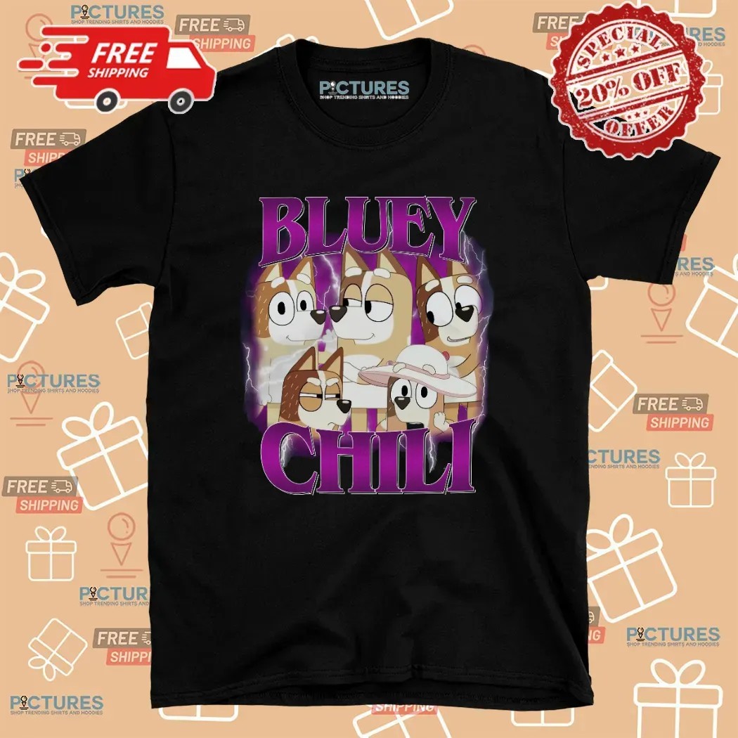 Bluey Chilli Vintage Bootleg T Shirt