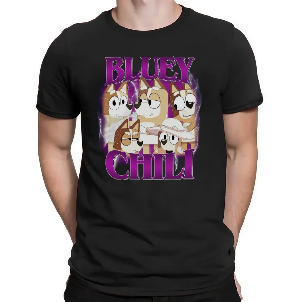 Bluey Chilli Vintage Bootleg T Shirt