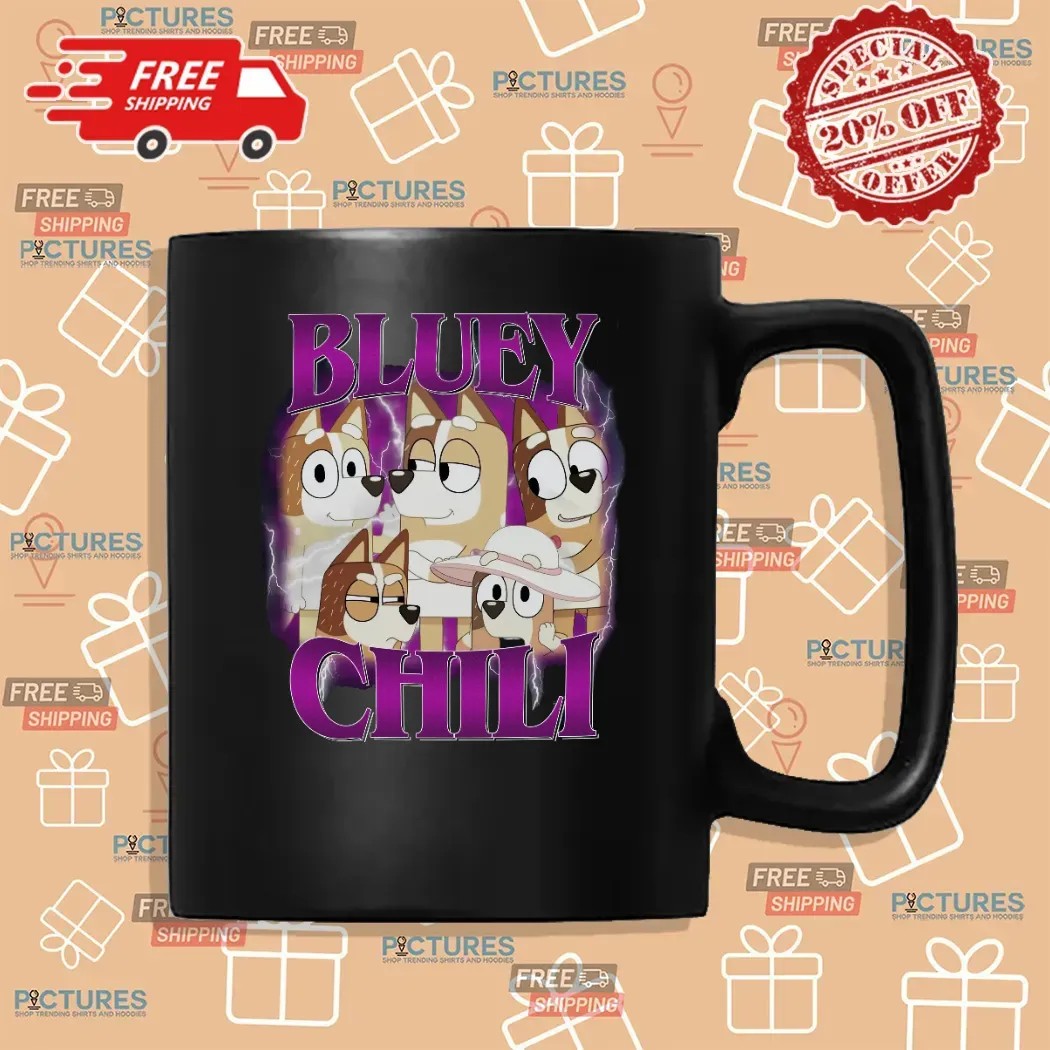 Bluey Chilli Vintage Bootleg T Shirt