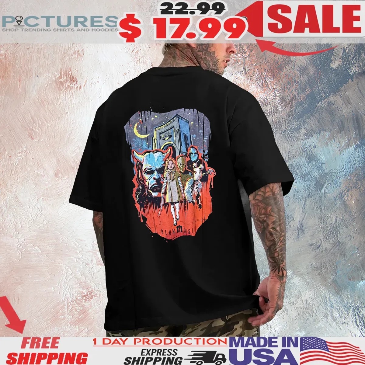 Blumhouse HHN34 Halloween Horror Nights 2025 T Shirt
