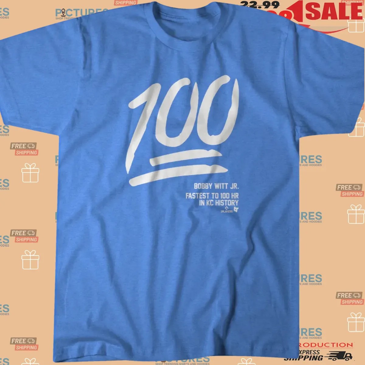 Bobby Witt Jr 100 Fastest To 100 Hr In KC History T Shirt