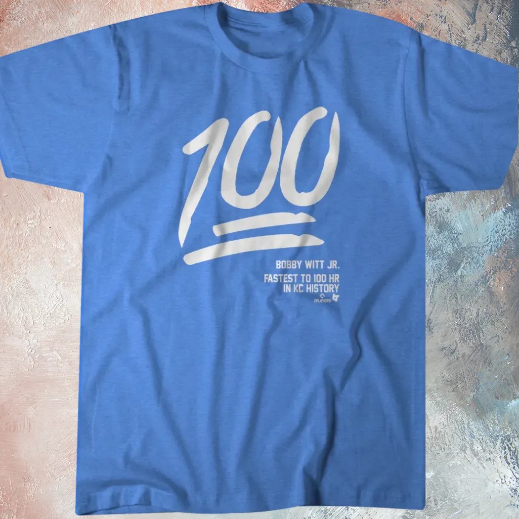Bobby Witt Jr 100 Fastest To 100 Hr In KC History T Shirt
