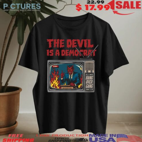 Breaking News On TV The Devil Is A DemoCrat T Shirt