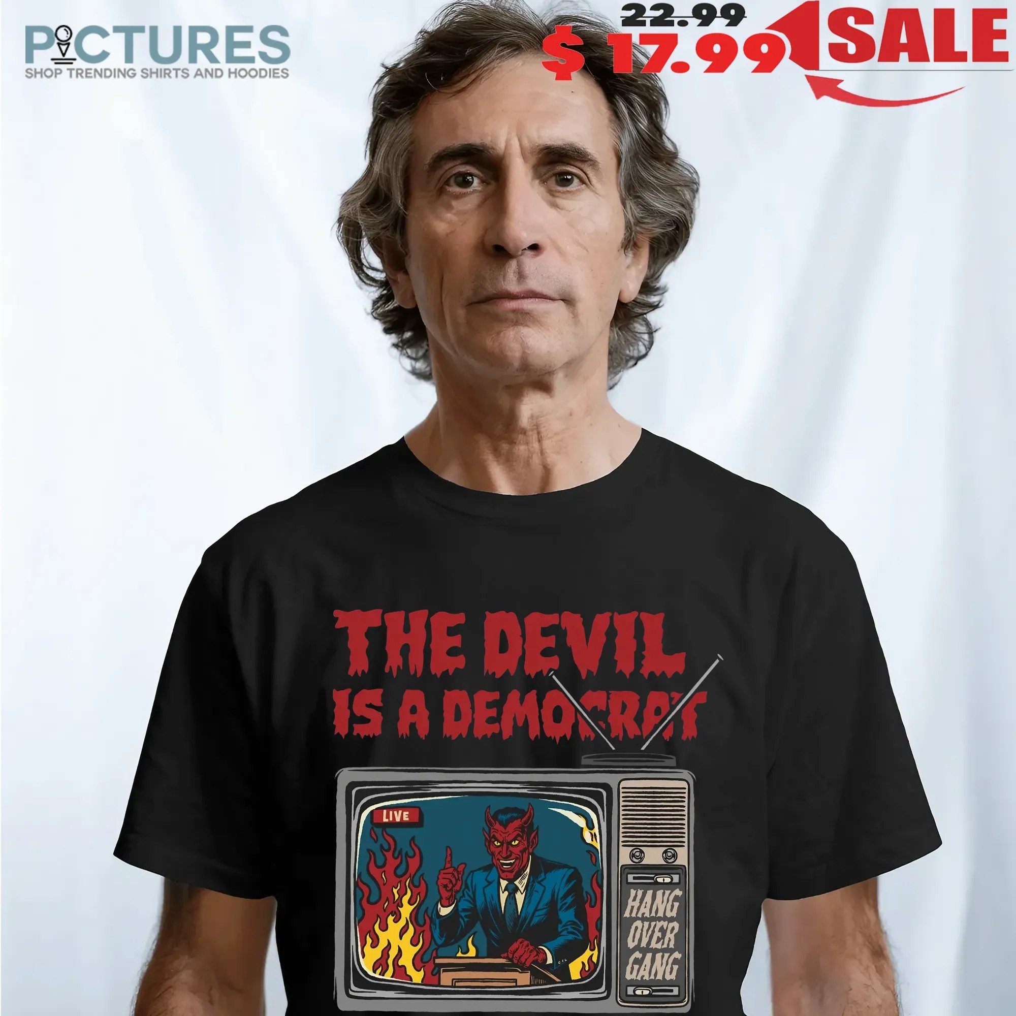 Breaking News On TV The Devil Is A DemoCrat T Shirt