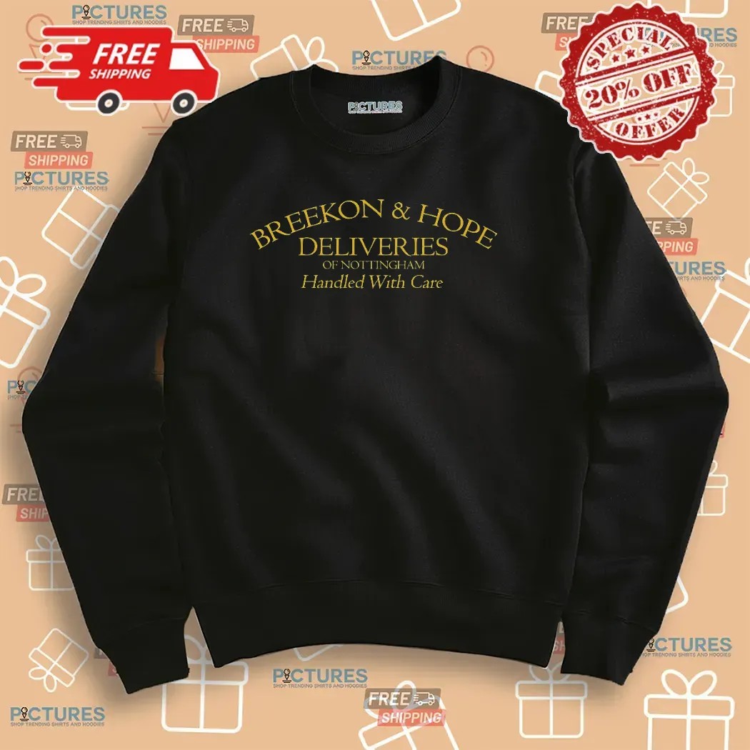 Breekon and Hope Deliveries Of Nottingham Handled With Care T Shirt