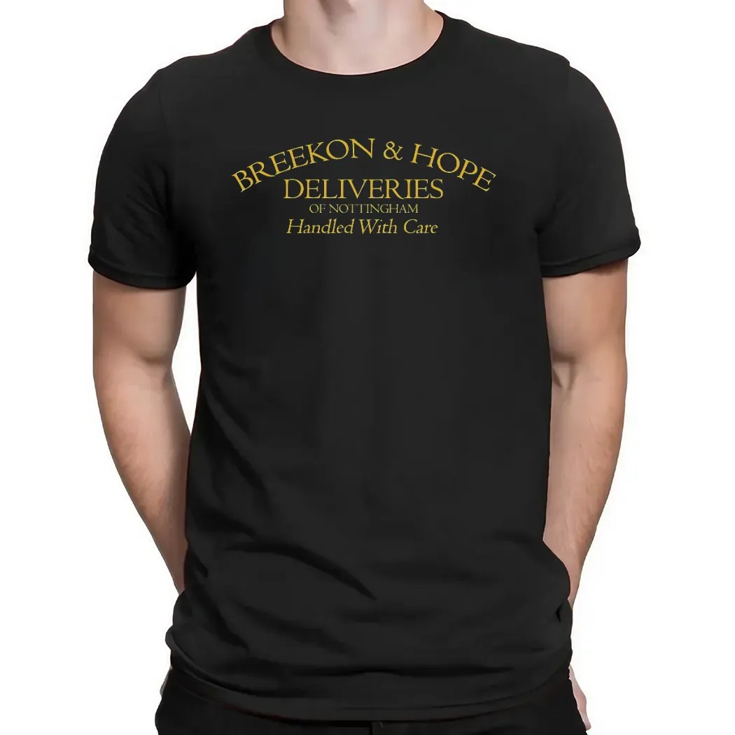 Breekon and Hope Deliveries Of Nottingham Handled With Care T Shirt