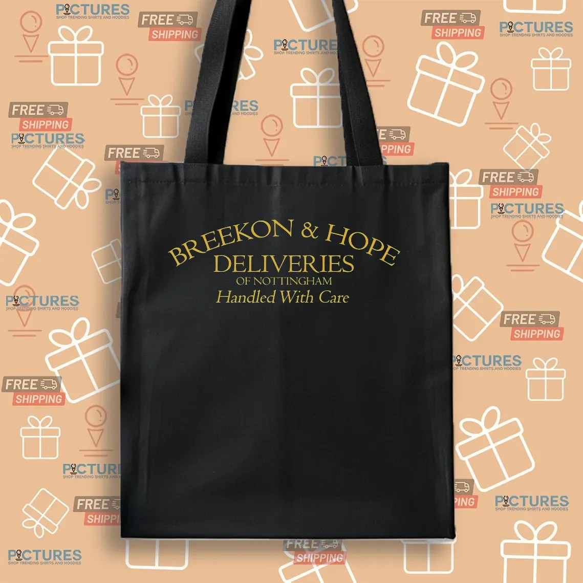 Breekon and Hope Deliveries Of Nottingham Handled With Care T Shirt