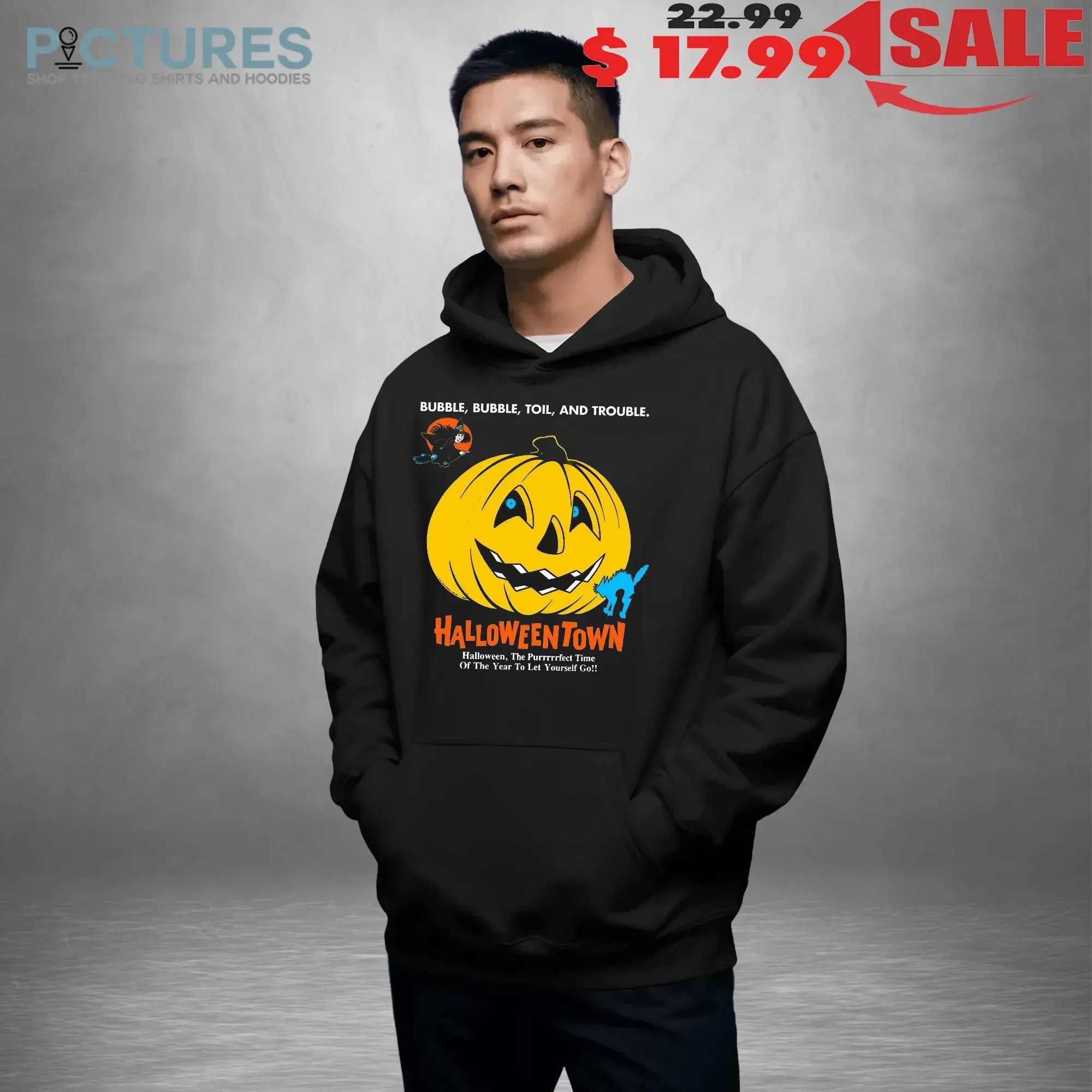 Bubble Bubble Toil And Trouble The Perfect Time Of The Year To Let Yourself Go Halloweentown Pumpkin T Shirt