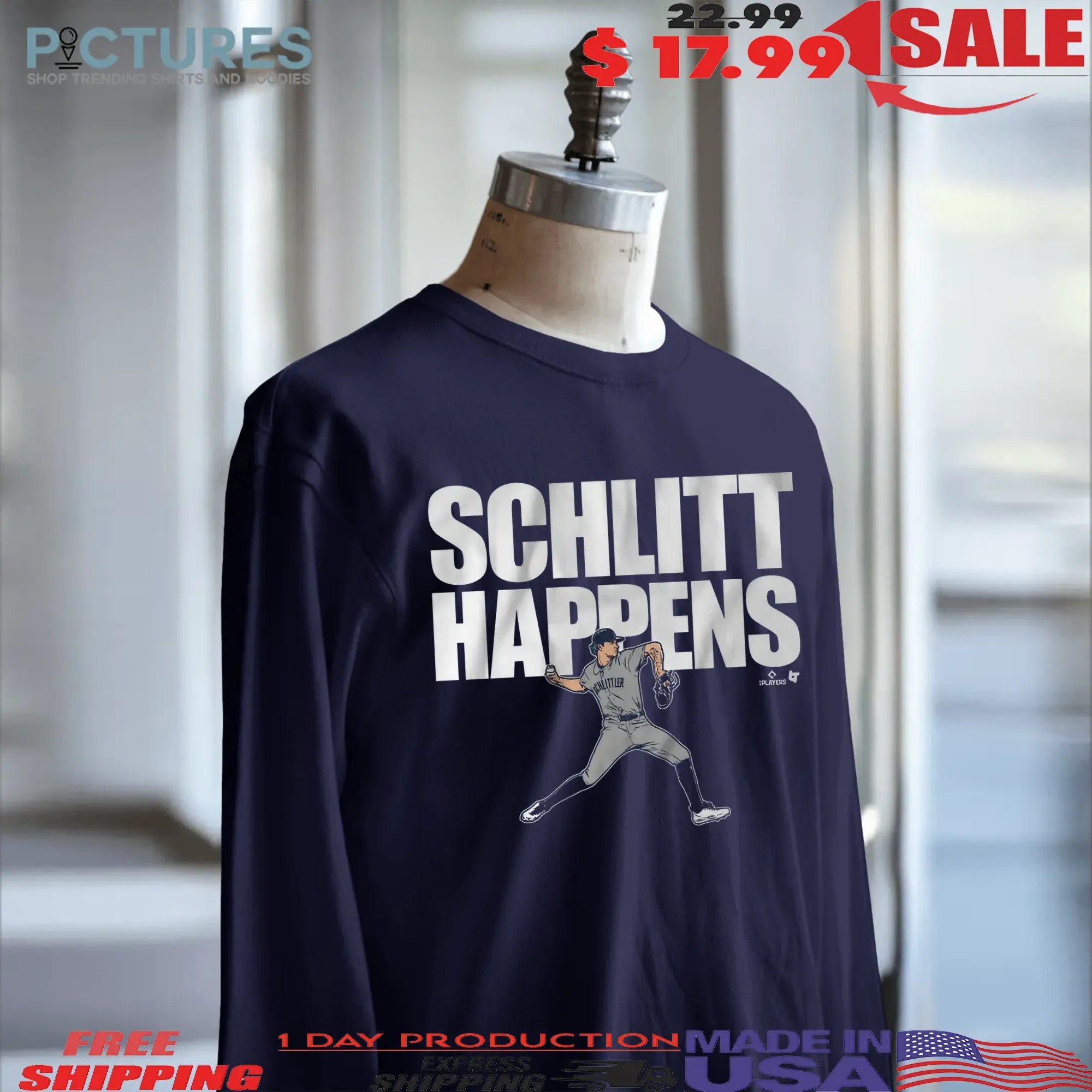 Cam Schlittler New York Yankees Schlitt Happens T Shirt