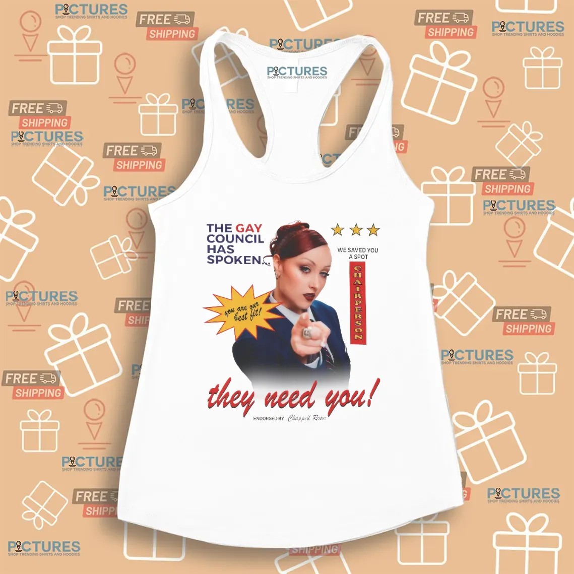 Chappell Roan The Gay Council Has Spoken You Are Our Best Fit We Saved You A Spot Chairperson They Need You T Shirt