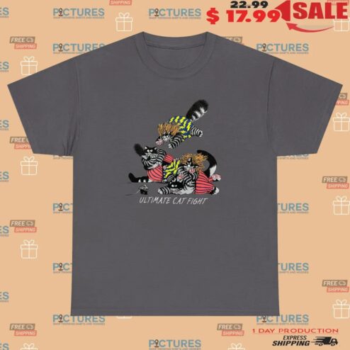 Crazy Shirt B Kliban Ultimate Cat Fight Hawaii Vintage T Shirt
