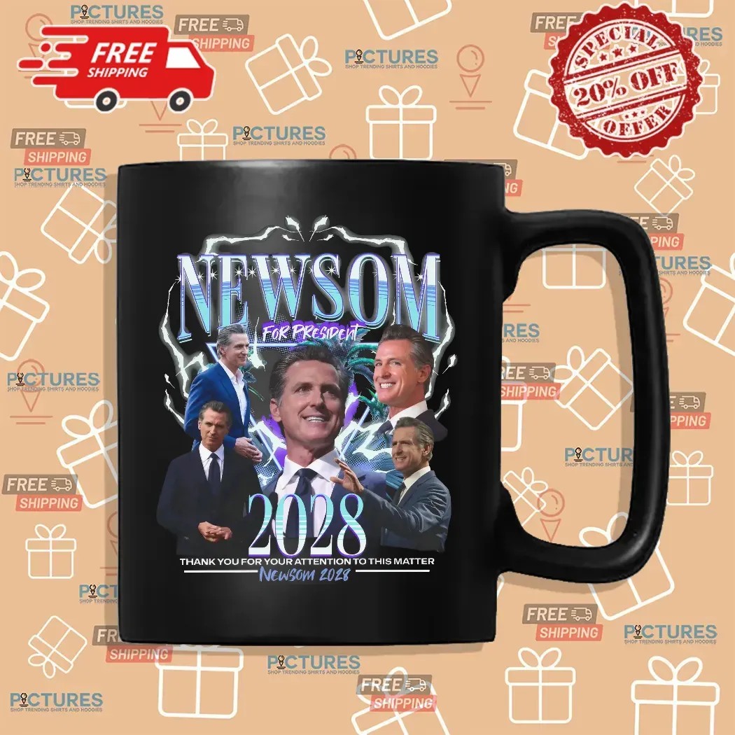 Daddy Newsom For President 2028 Thank You For Attention To This Matter Retro Bootleg Rap T Shirt