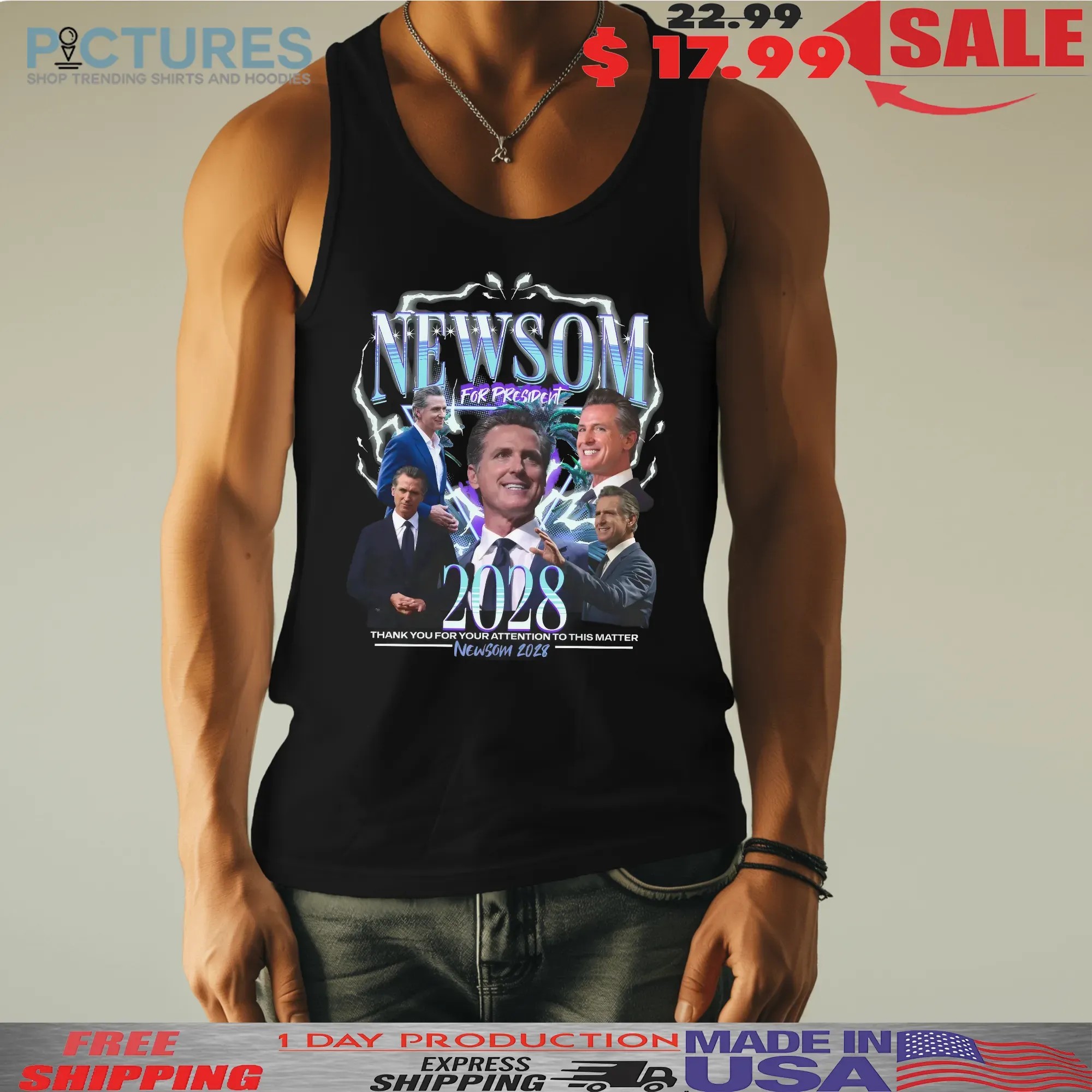 Daddy Newsom For President 2028 Thank You For Attention To This Matter Retro Bootleg Rap T Shirt