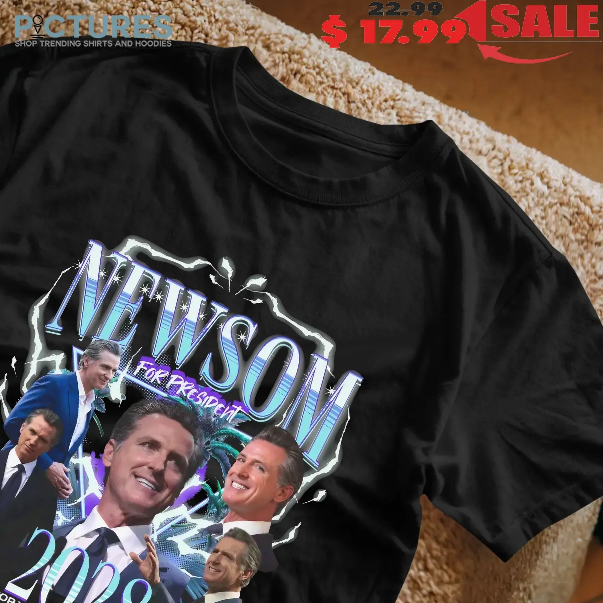 Daddy Newsom For President 2028 Thank You For Attention To This Matter Retro Bootleg Rap T Shirt