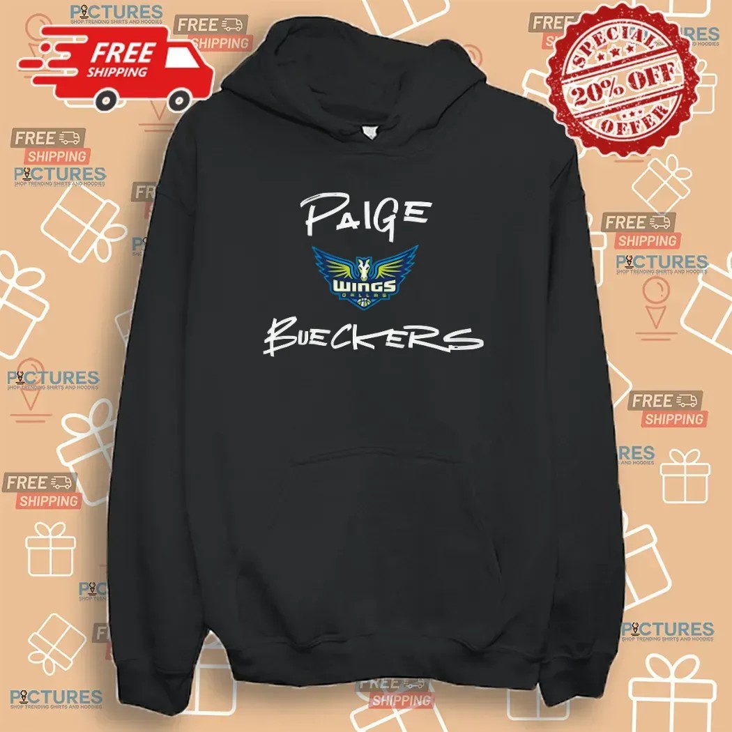 Dallas Wings Paige Bueckers round21 Black 2025 WNBA Draft Name Number T Shirt