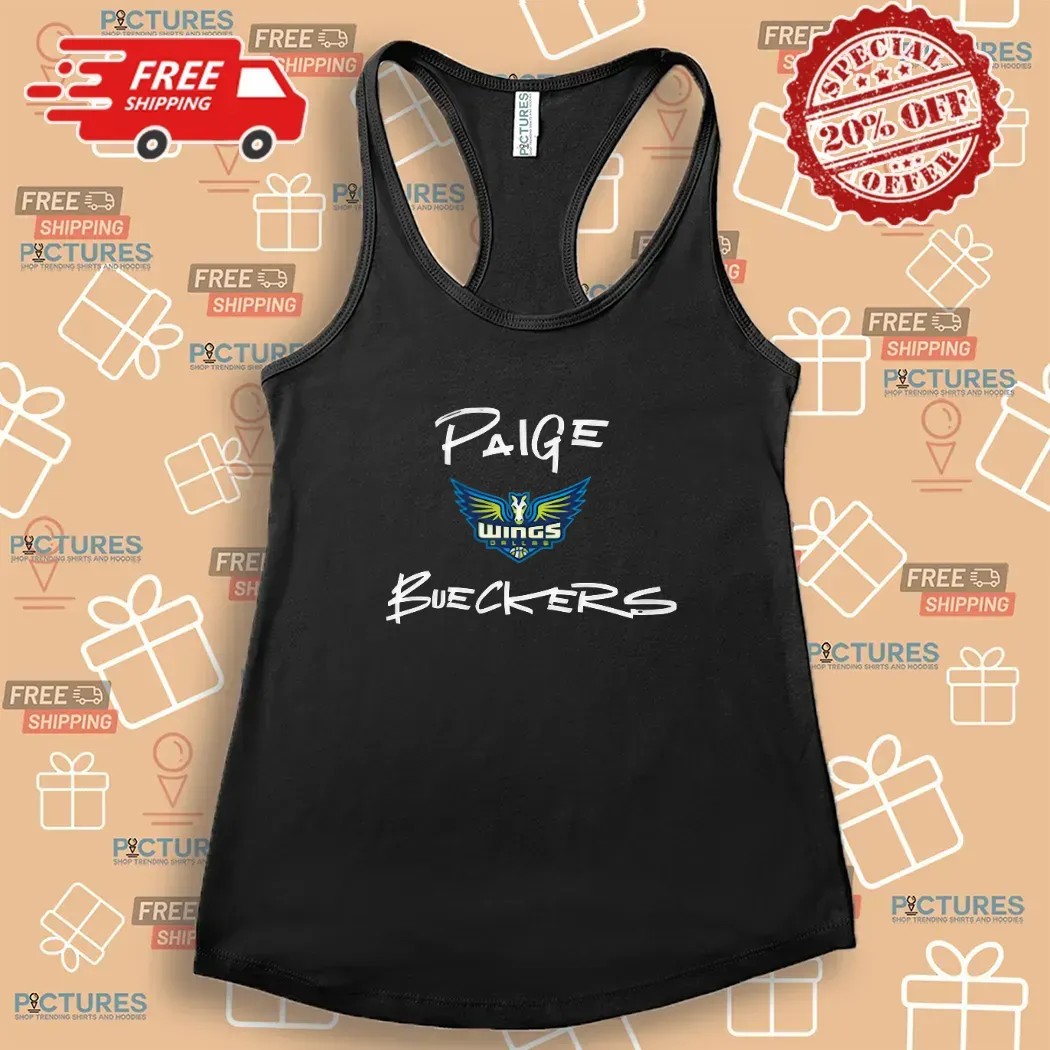 Dallas Wings Paige Bueckers round21 Black 2025 WNBA Draft Name Number T Shirt