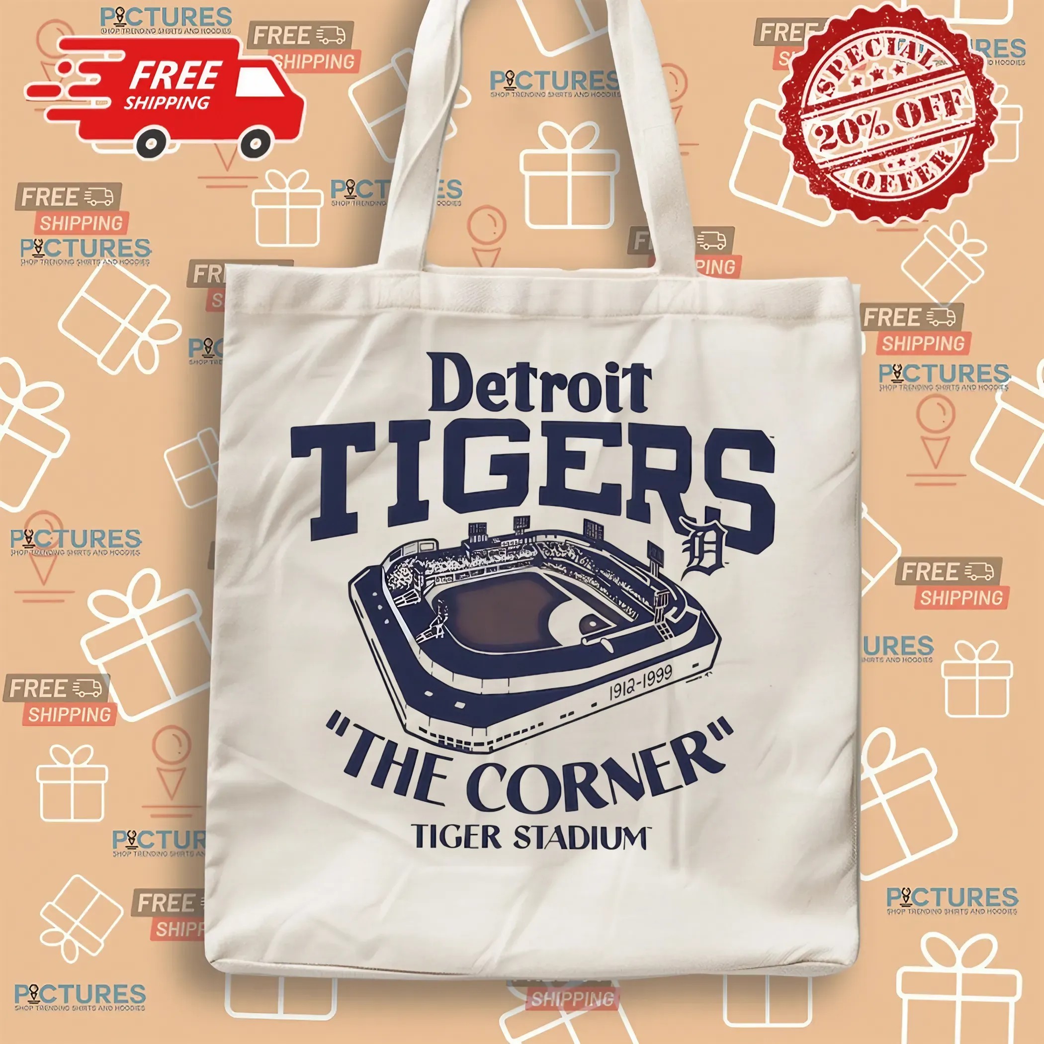 Detroit Tigers The Corner Tiger Stadium 1912 1999 T Shirt