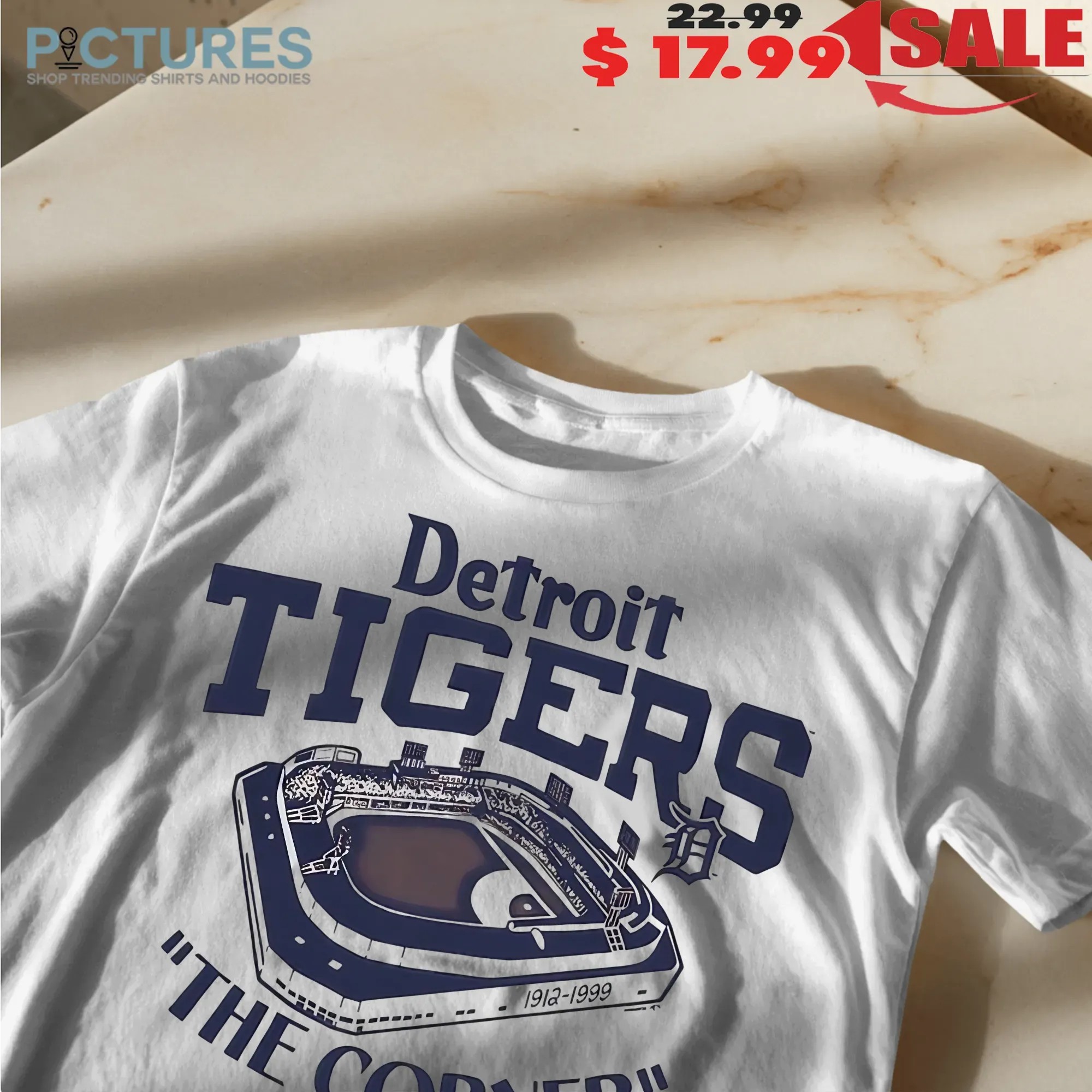 Detroit Tigers The Corner Tiger Stadium 1912 1999 T Shirt