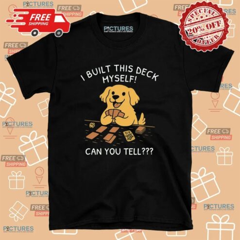 Dog I Built This Deck Myself Can You Tell Gundam T Shirt