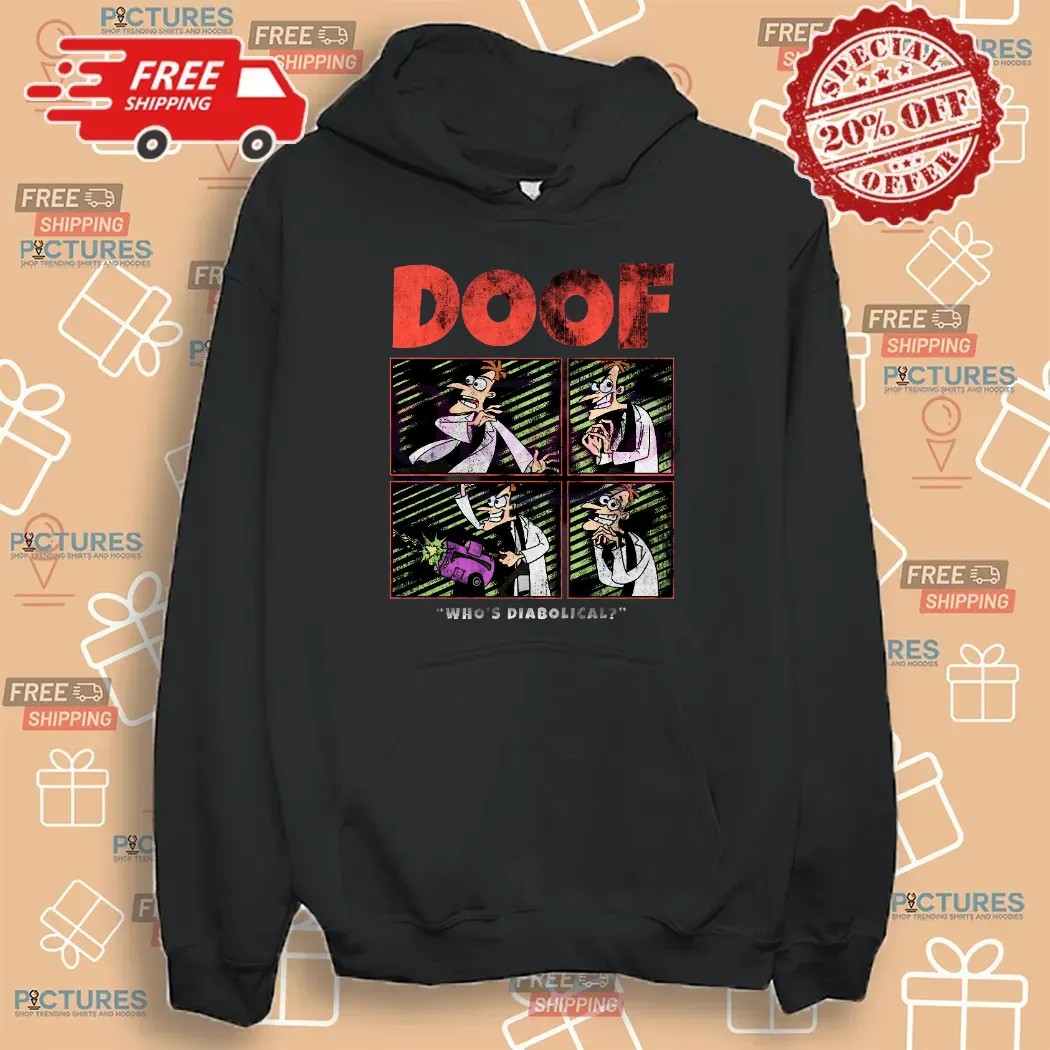 Doofenshmirtz Whos Diabolical Comic Panel Phineas And Ferb Graphic T Shirt