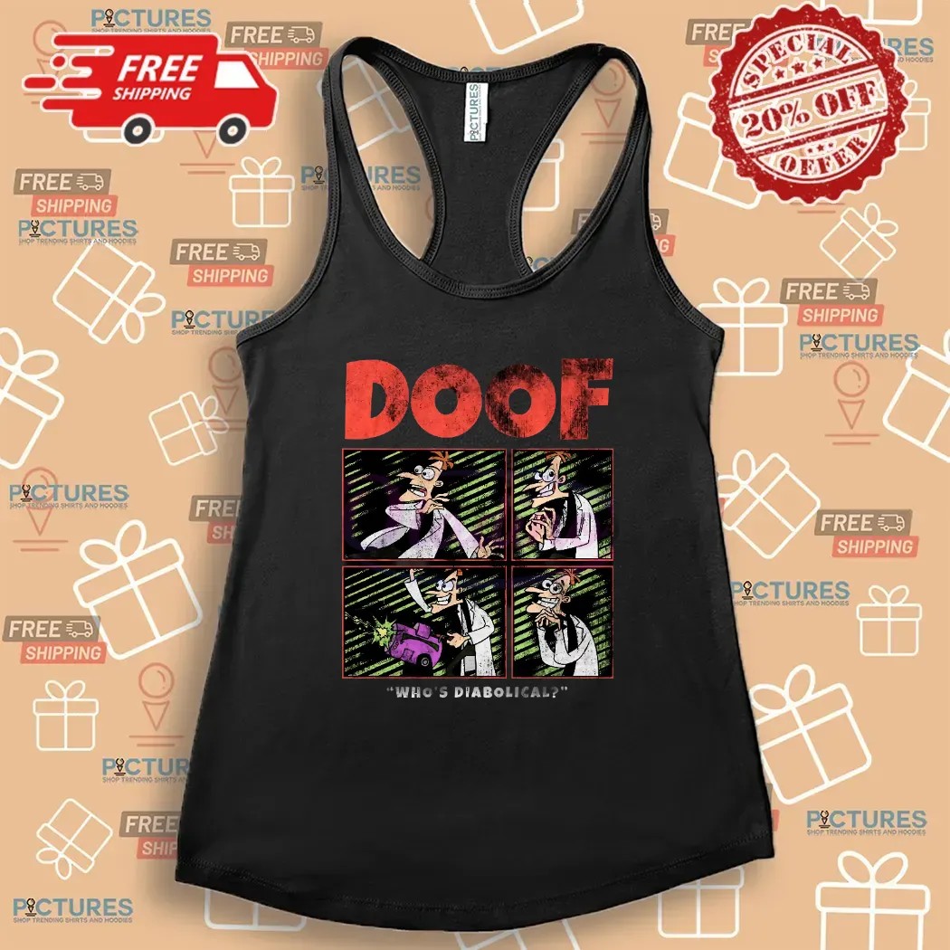Doofenshmirtz Whos Diabolical Comic Panel Phineas And Ferb Graphic T Shirt