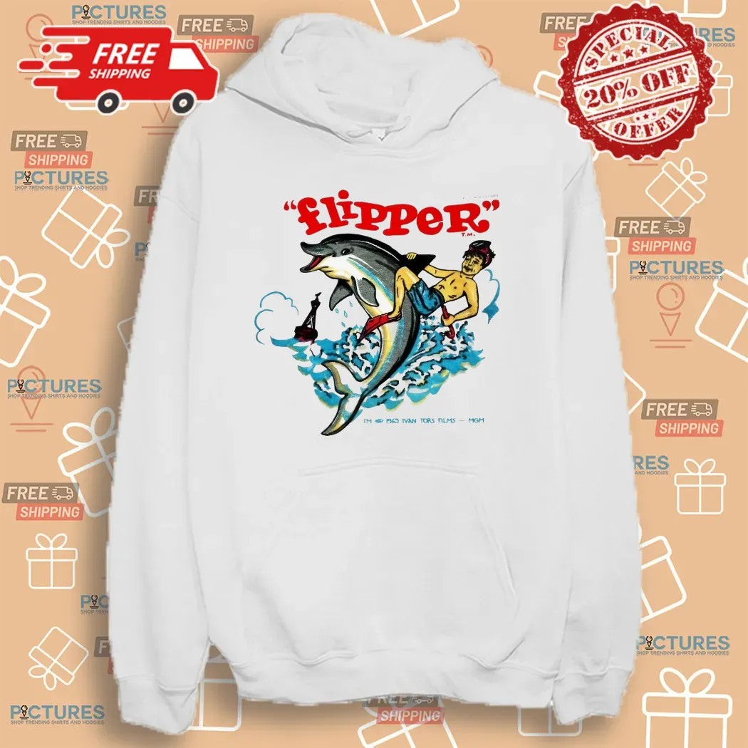 Flipper Dolphin 1969 Ivan Tors Films Vintage T Shirt