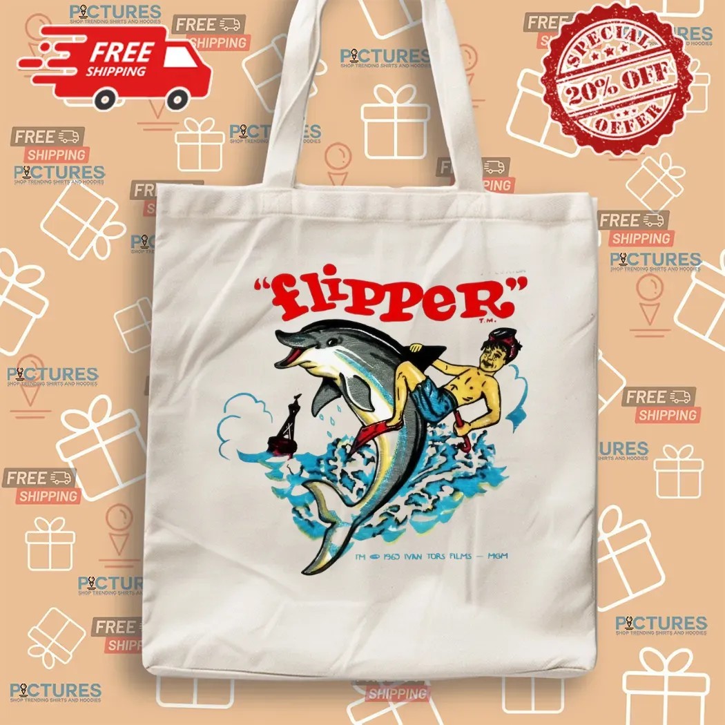Flipper Dolphin 1969 Ivan Tors Films Vintage T Shirt
