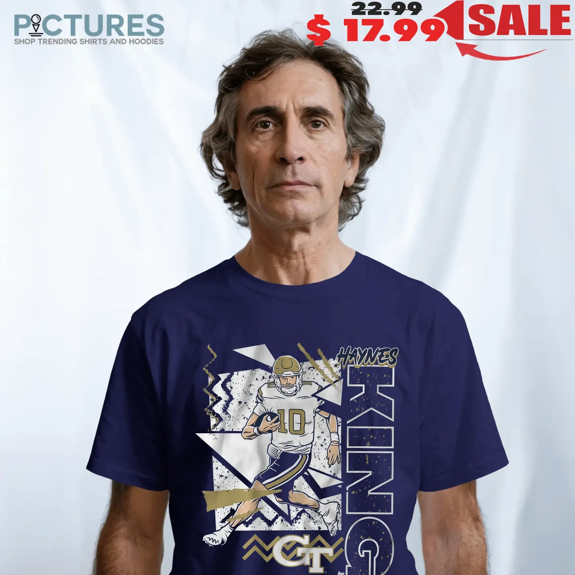 Georgia Tech Football Haynes King 90s style Graphic T Shirt