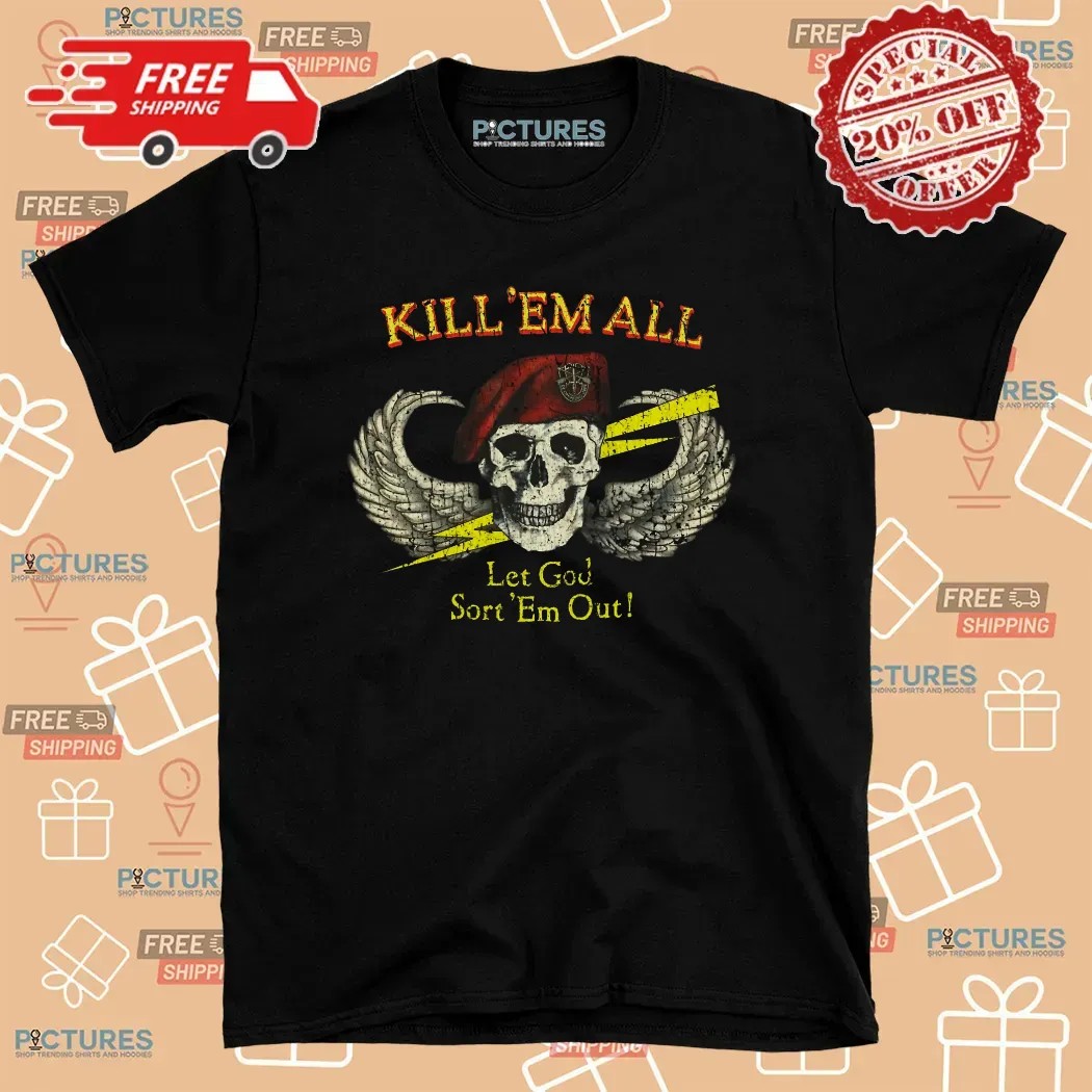 Gerard Way Special Forces Kill 'Em All 1986 T Shirt