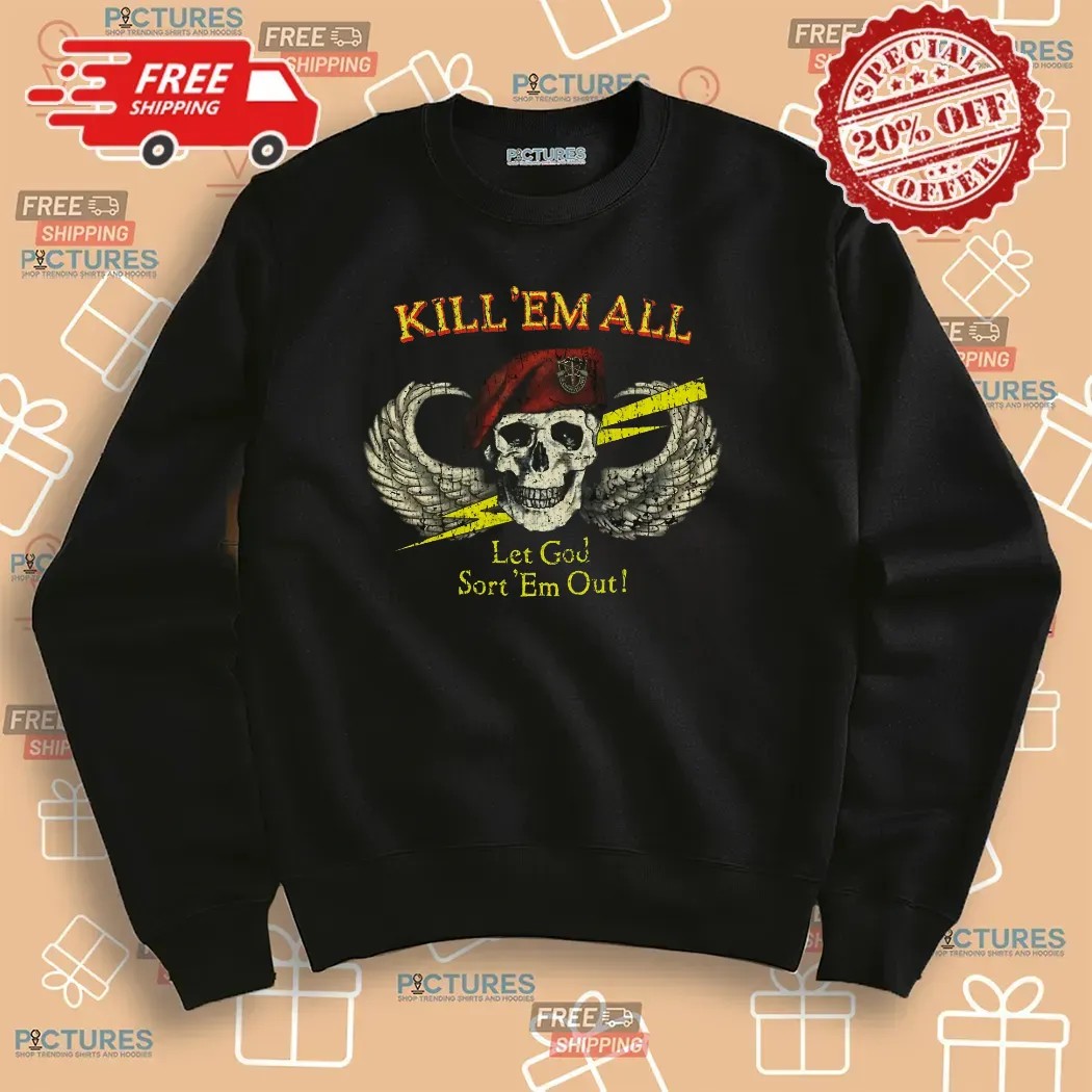 Gerard Way Special Forces Kill 'Em All 1986 T Shirt